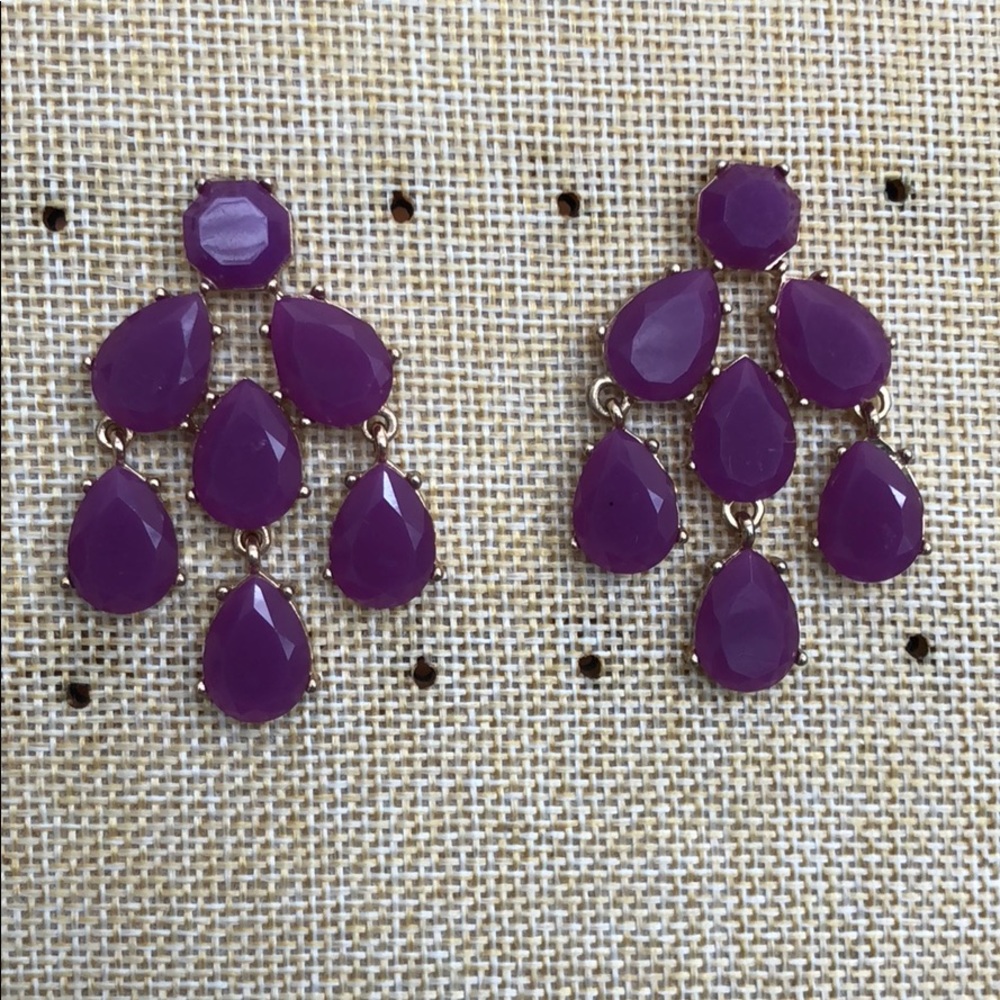 Kate Spade Purple Chandelier Earrings